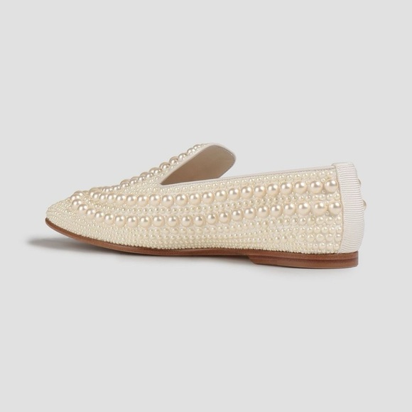 JIMMY CHOO Varsha Embellished Pearl Loafers - Picture 3 of 11